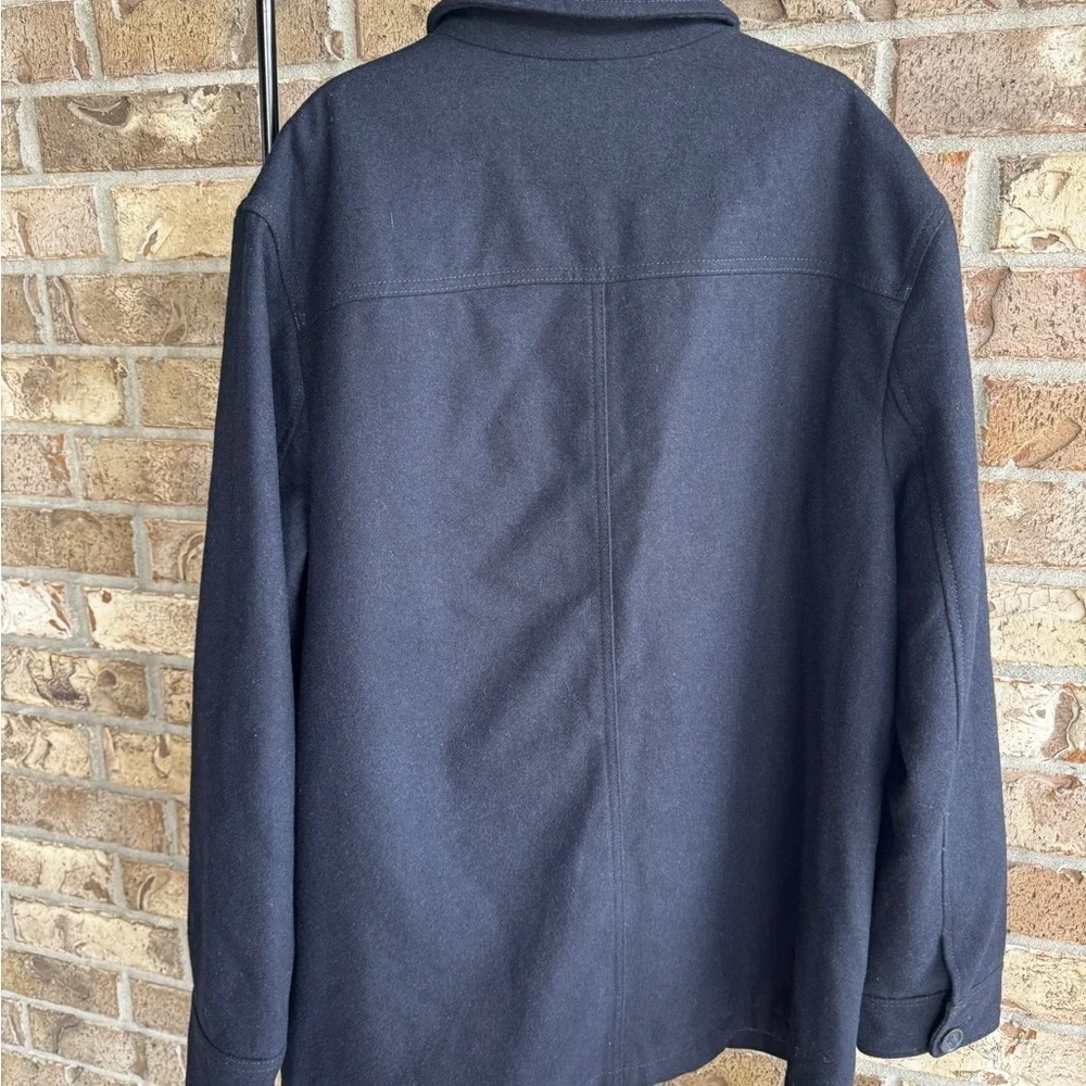 Banana Republic Wool Blend Coat Jacket Men's - DARK NAVY Size L